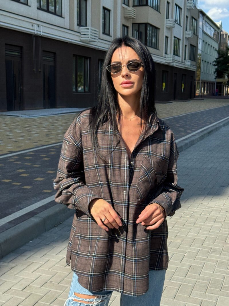 Фланелева сорочка в клітинку