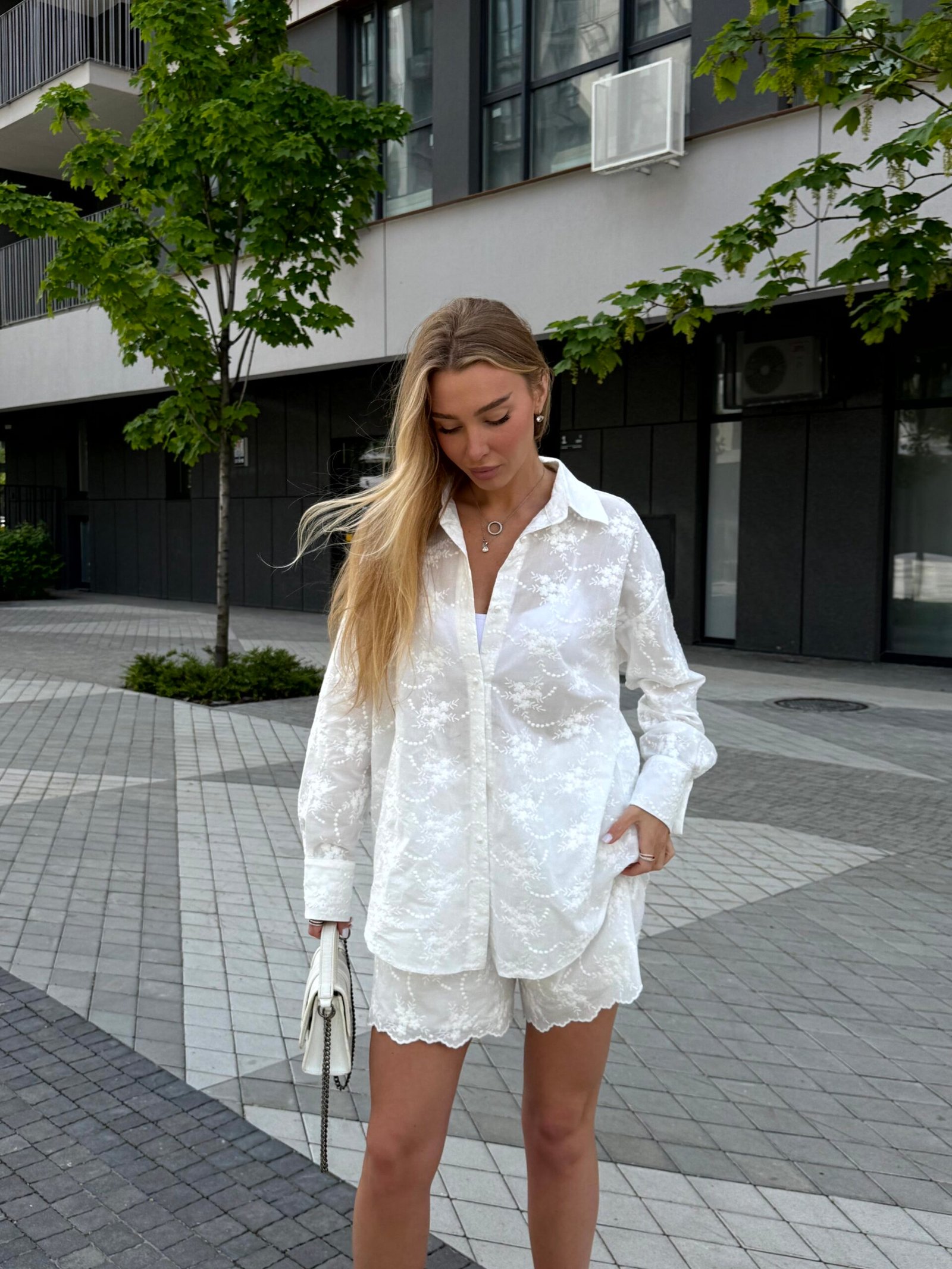 Костюм кимоно та шорти, батист з вишивкою