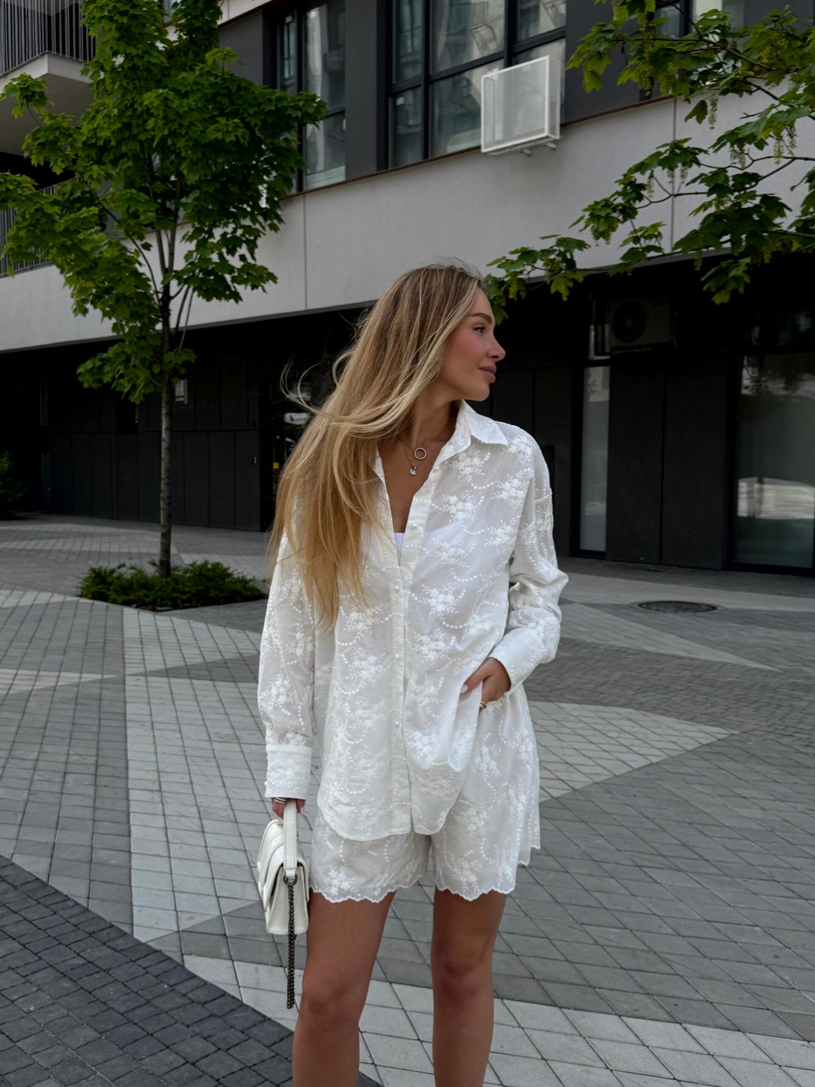 Костюм кимоно та шорти, батист з вишивкою