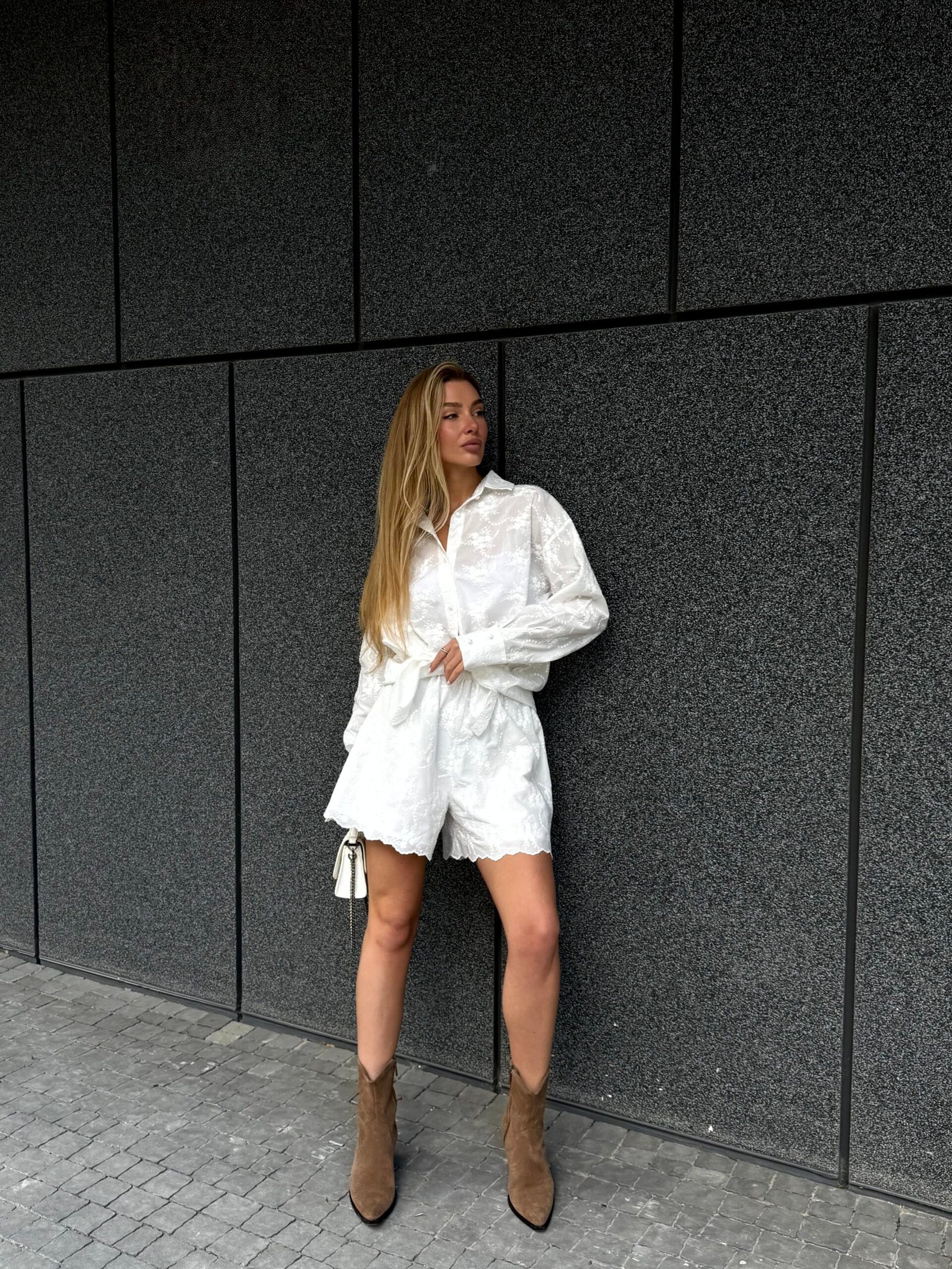 Костюм кимоно та шорти, батист з вишивкою