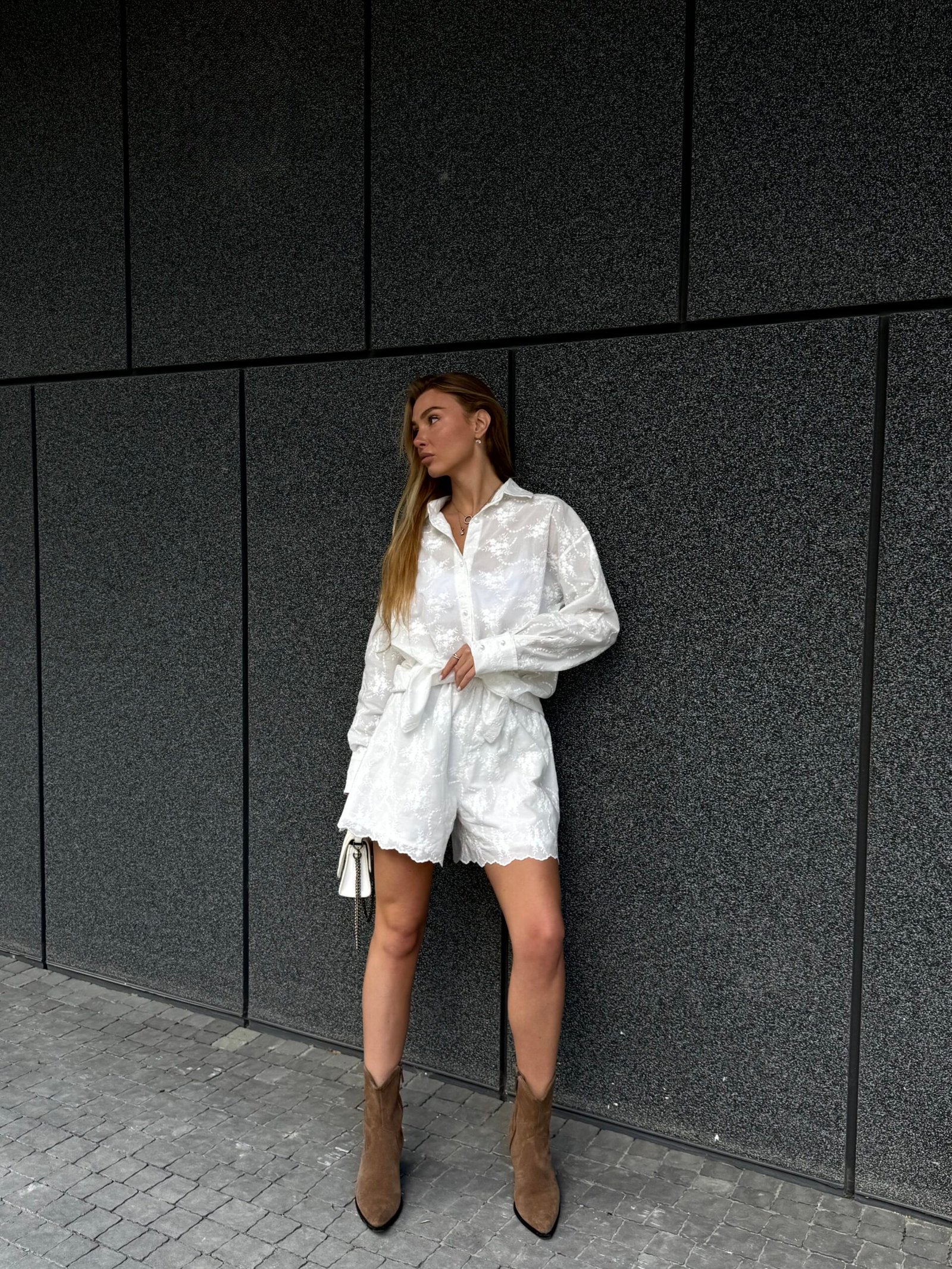 Костюм кимоно та шорти, батист з вишивкою