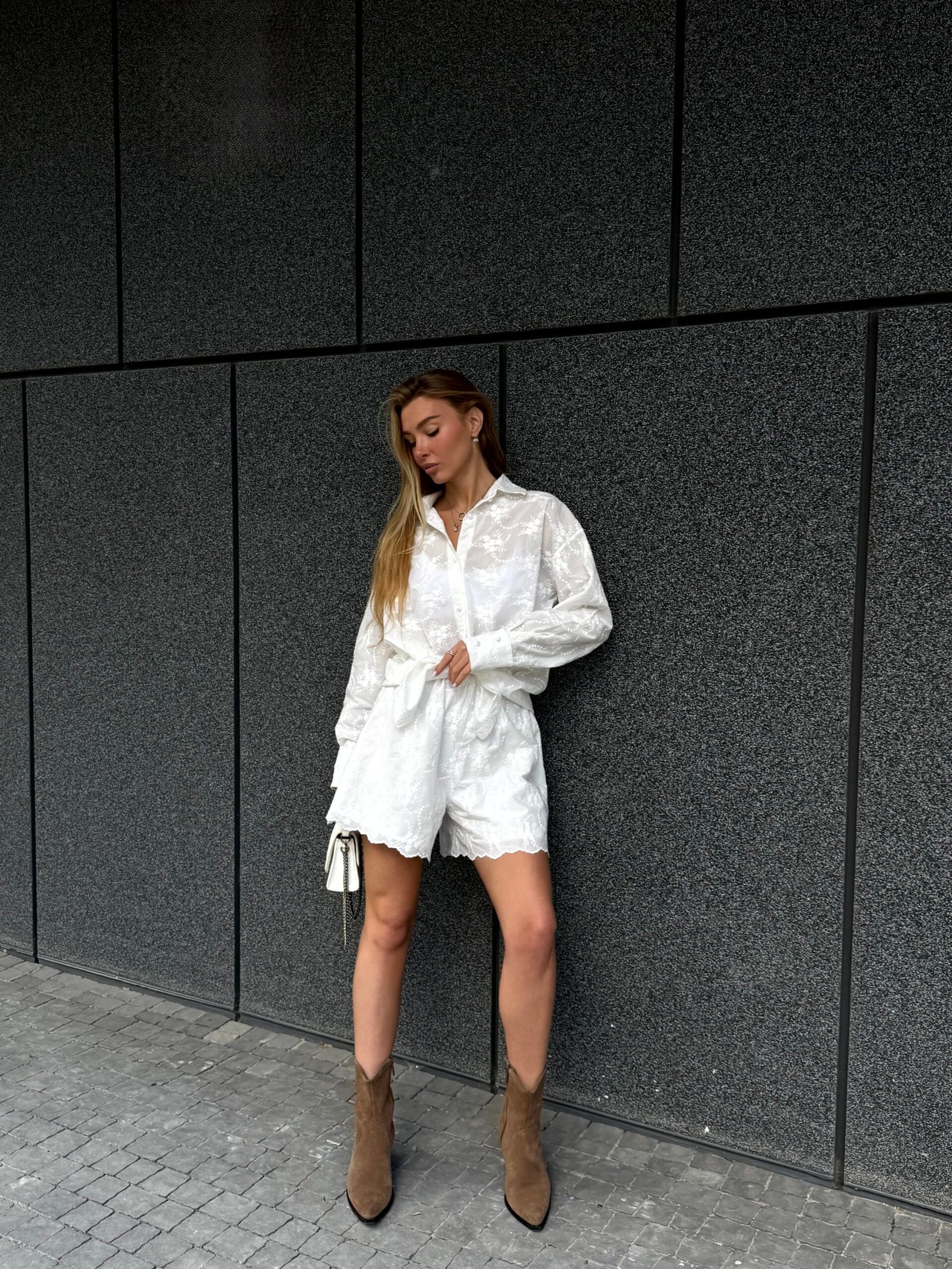 Костюм кимоно та шорти, батист з вишивкою