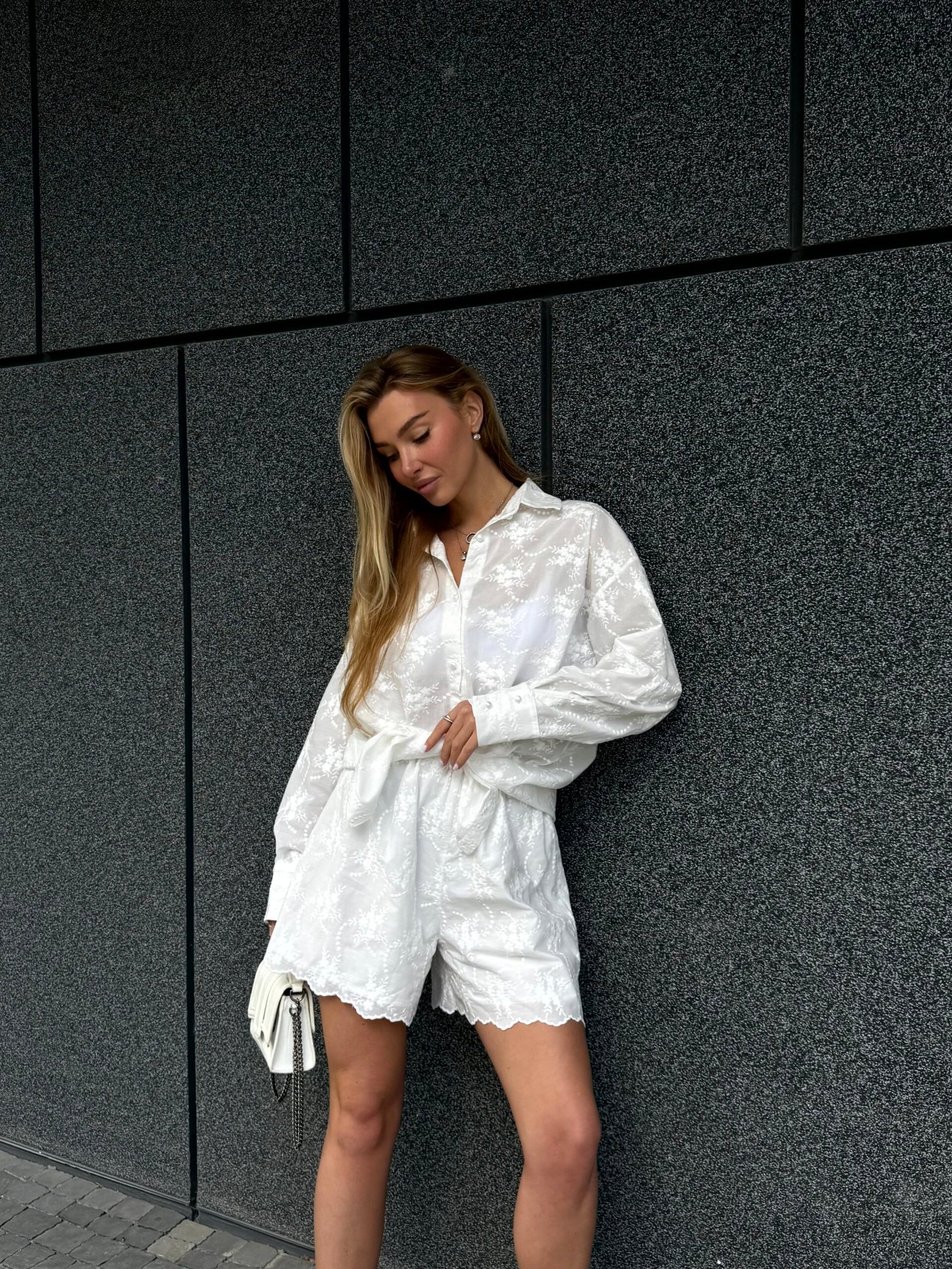 Костюм кимоно та шорти, батист з вишивкою