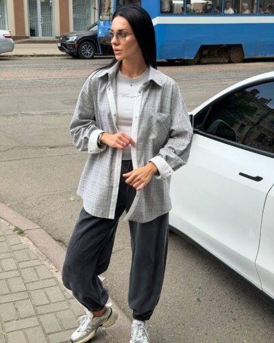 Сорочка з акцентним манжетом